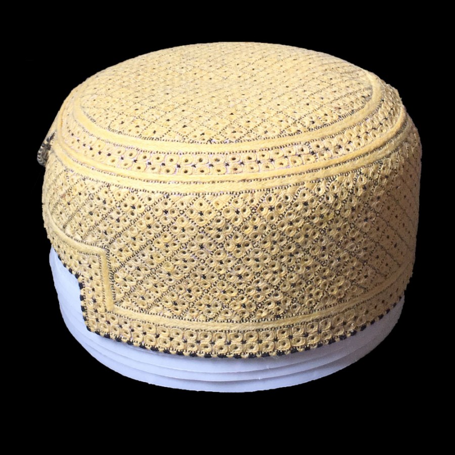 yellow Jamali Rumali Sindhi Cap or Topi MKC-847